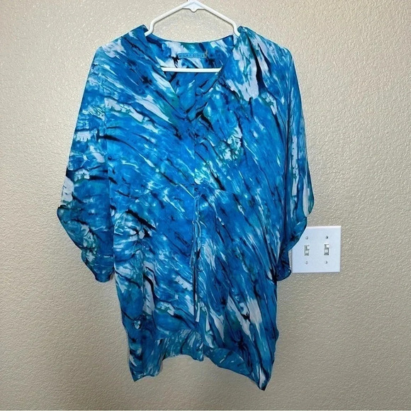 Alice + Olivia Silk  Kimono  Tunic Top Cover Up~   Small- FINAL PRICE - Picture 2 of 6